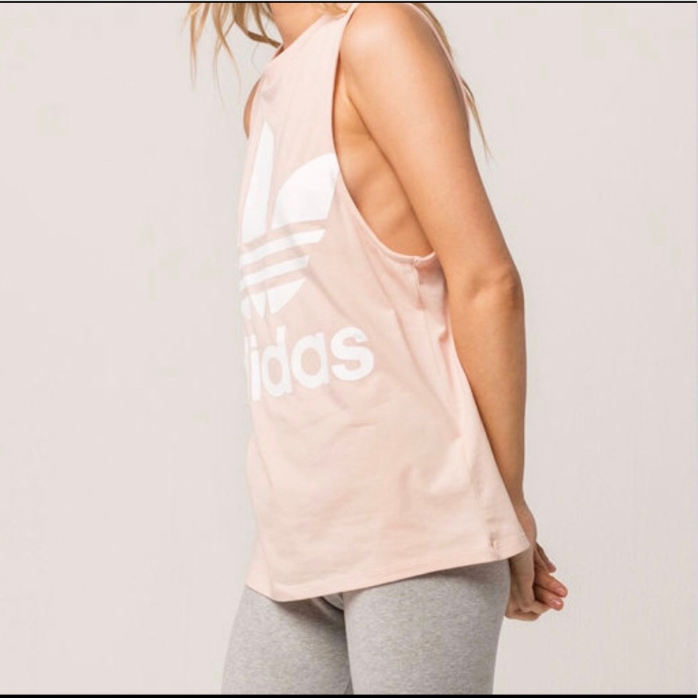 🆕 | Adidas | Muscle Tank Top (RARE COLOR) Blush - Picture 5 of 8